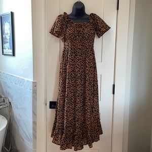 Indikah cheetah dress